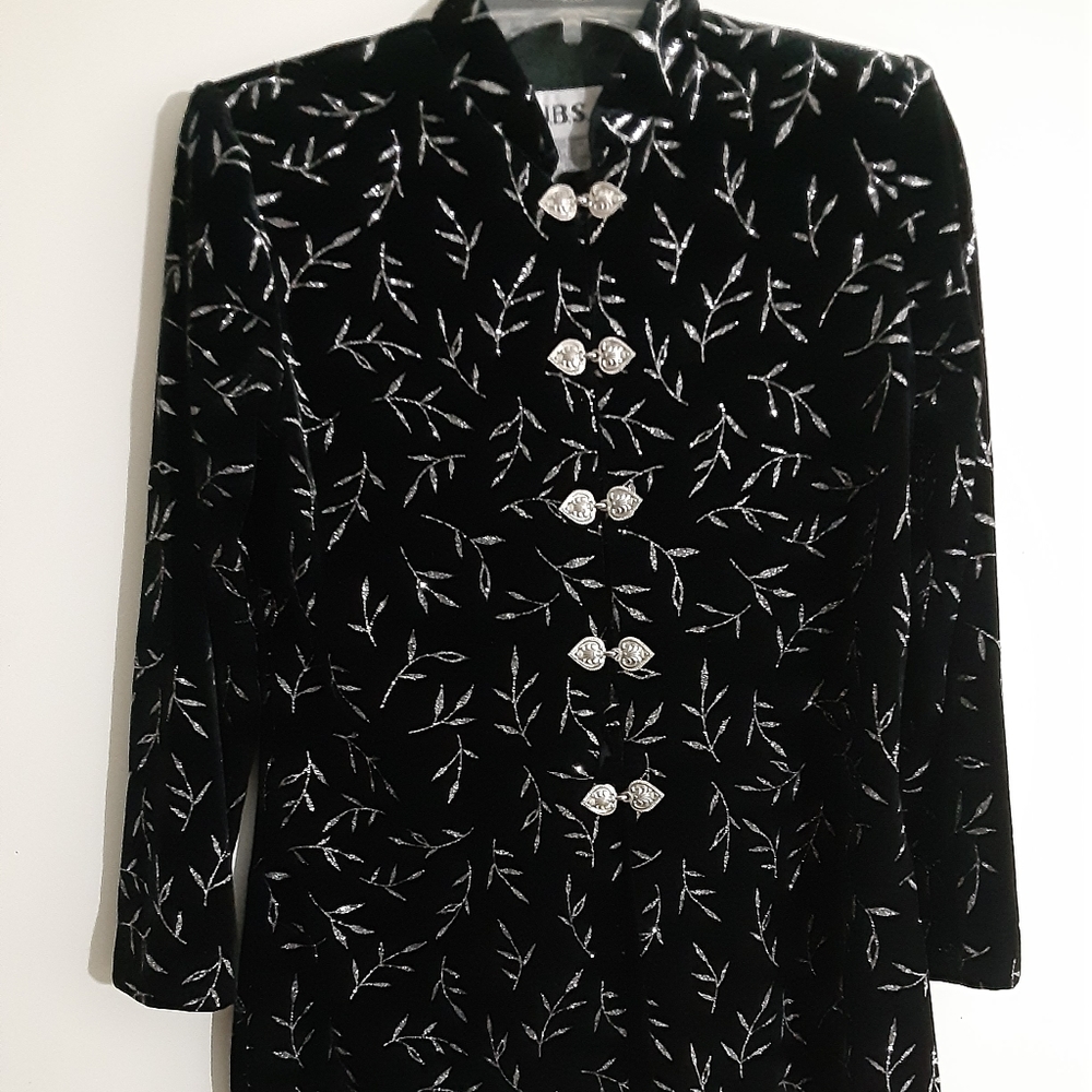 Oriental style neck jacket shirt